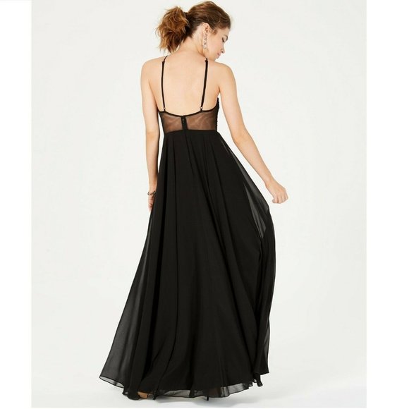 Blondie Nites 1 Black Rhinestone Gown NWT BX33 - Picture 2 of 5